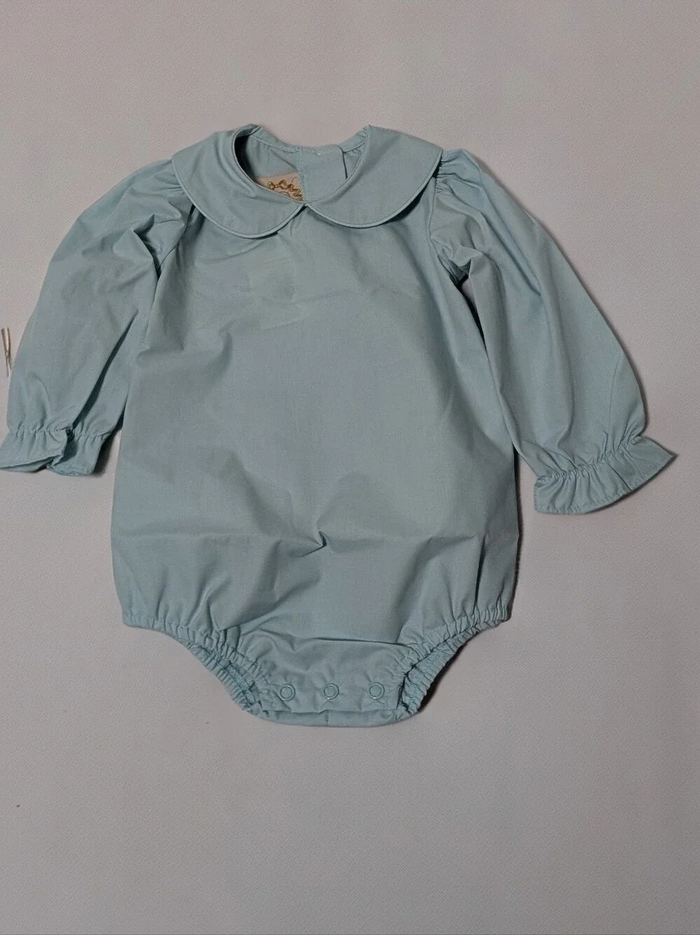 NWT TBBC The Beaufort Bonnet Company Blue Bubble Romper 6-12M